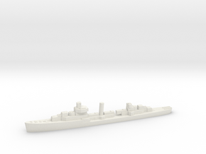 USS Jouett destroyer 1940 1:3000 WW2 in White Natural Versatile Plastic