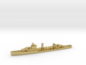 USS Jouett destroyer 1940 1:3000 WW2 in Natural Brass