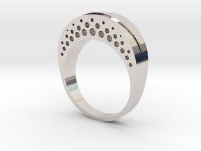 Evaporation Ring - US Ring Size 7 in Platinum