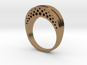Evaporation Ring - US Ring Size 7 in Natural Brass