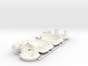 Phobos Battle Tank: Laser Sponsons (Convertible) in White Processed Versatile Plastic