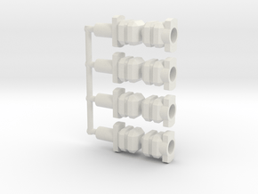 PowerCore to 5mm Connectors in White Natural Versatile Plastic
