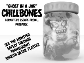 ChillBones - Ghost-in-a-Jar in Smooth Fine Detail Plastic: Small