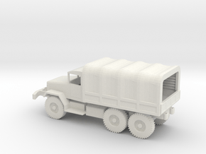 1/87 Scale M34 Cargo Truck with cover in White Natural Versatile Plastic