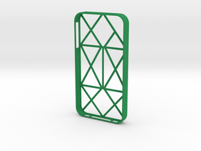 iPhone 4/4s multiline case in Green Processed Versatile Plastic