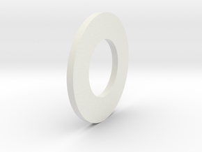 Fibre Friction Washer in White Natural Versatile Plastic