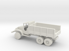 1/72 Scale GMC CCKW 2.5 ton Truck with top in White Natural Versatile Plastic