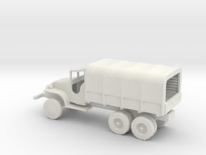 1/87 Scale  GMC CCKW 2.5 ton Truck with cover in White Natural Versatile Plastic