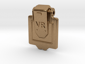 VR Axlebox Oil Cover Lid - 1' scale in Natural Brass