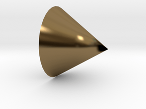 cone in Polished Bronze