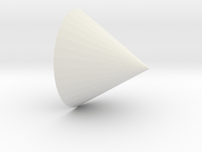 cone in White Natural Versatile Plastic