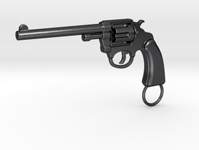 Gun keychain Colt in Polished and Bronzed Black Steel