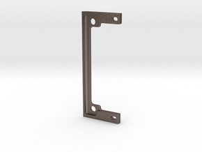 Unimog body mount v1 for wertymade bumpers. in Polished Bronzed-Silver Steel