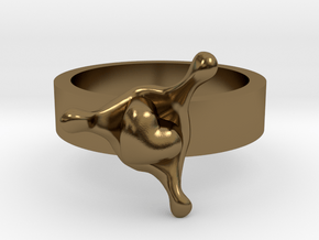 LoveSplash ring size 8 U.S. in Polished Bronze