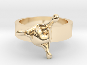 LoveSplash ring size 8 U.S. in 14K Yellow Gold