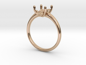 Classic Solitaire 27 NO STONES SUPPLIED in 14k Rose Gold