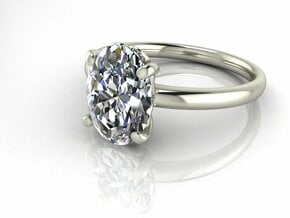 Classic Solitaire 27 NO STONES SUPPLIED in Fine Detail Polished Silver