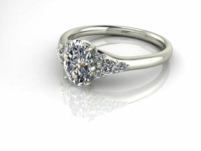 Classic Solitaire 28 NO STONES SUPPLIED in Fine Detail Polished Silver