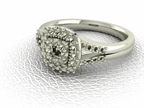 Grace illusion setting NO STONES SUPPLIED in 14k White Gold
