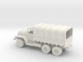 1/87 Scale M54 5 ton 6x6 Truck with cover in White Natural Versatile Plastic