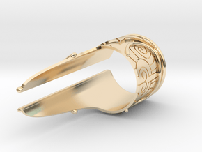 Bakara Ring size 8 in 14k Gold Plated Brass