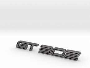 GT 302 emblem  in Polished Nickel Steel