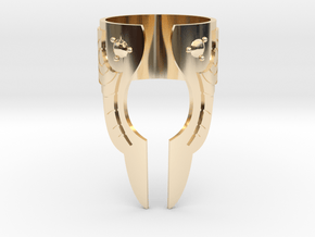 Valkyrie Armor Ring Size 6.5 in 14k Gold Plated Brass
