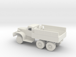 1/144 Scale Diamond T Cargo Truck in White Natural Versatile Plastic