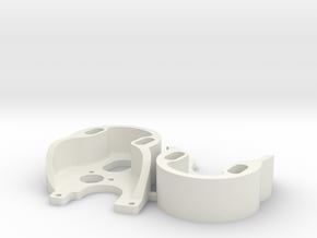 SCX24 370 Motor Plate x2 in White Natural Versatile Plastic