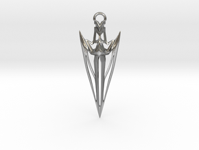 Arrowhead Pendant in Natural Silver