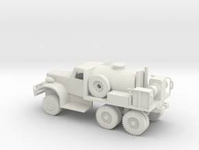 1/72 Scale Diamond T Asphalt Tank Truck in White Natural Versatile Plastic