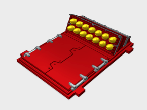 Mayhem Missile Launcher : Full Rack in Tan Fine Detail Plastic