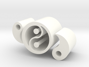 Yin vs Yang - Executive Fidget Desk Toy. in White Processed Versatile Plastic