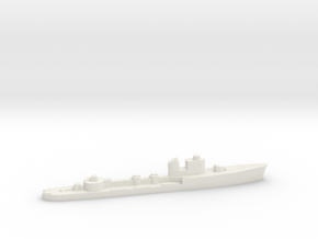 Italian Polluce torpedo boat 1:2400 WW2 in White Natural Versatile Plastic
