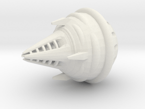 Galactic Patrol Mauler In Flight in White Natural Versatile Plastic: Large