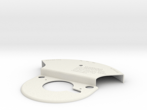 P51 throttle Front plate in White Natural Versatile Plastic