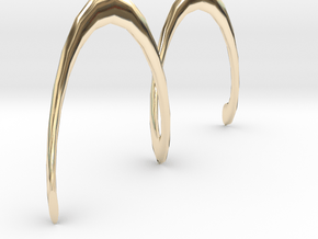 Spiral Earring in 14K Yellow Gold