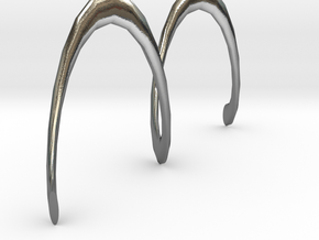 Spiral Earring in Polished Silver