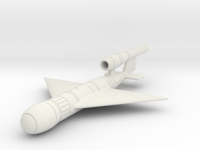 (1:144 fictional) Super V-1 w/ Delta wing in White Natural Versatile Plastic
