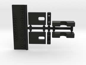 MC403SP-Servo Mounts and Battery Holders in Black Natural Versatile Plastic