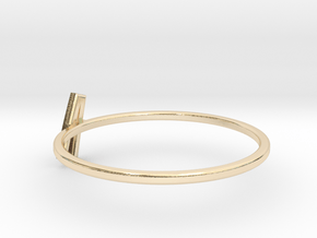 Letter AA Ring in 14K Yellow Gold: 9 / 59