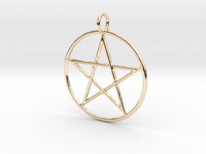 Creator Pendant in 14k Gold Plated Brass