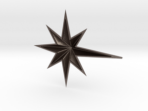Christmas Star Part 1 in Polished Bronzed-Silver Steel