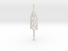 Soundwave Rockets in White Natural Versatile Plastic: Small