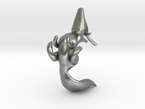 Cute Deer-Fox  in Natural Silver: Extra Small
