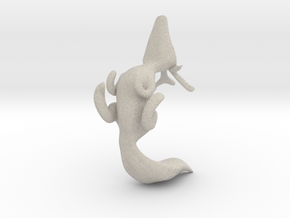 Cute Deer-Fox  in Natural Sandstone: Extra Small