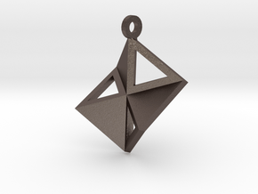 "Trianxagon" in Polished Bronzed Silver Steel