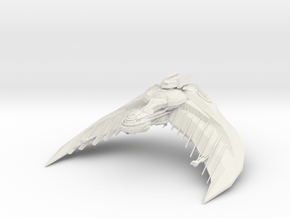 B-1 Bla'S Ri'Ka Bird of Prey V3 3.48" in White Natural Versatile Plastic