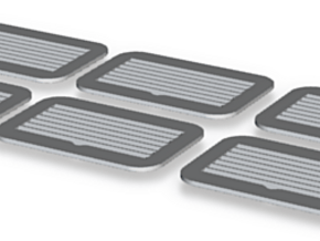 1.6 grilles X6 BELL in Tan Fine Detail Plastic