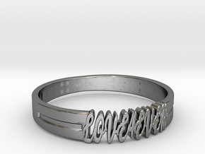 Love Forever Ring 3D Model STL KTkaRAJ in Polished Silver